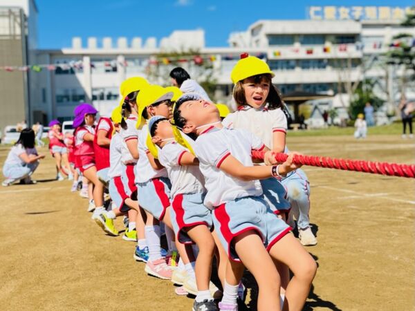 第５９回運動会 年幼・年少玉入れ～未就園児おみやげ拾い編