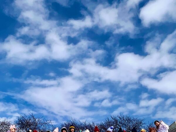 正味３０分強   年長堤防雪遊び