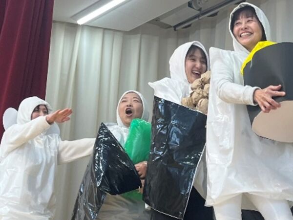 あたたかな体育館　２月の誕生会