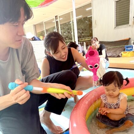 水遊びはサイコー　ちびっこクラブ1日目