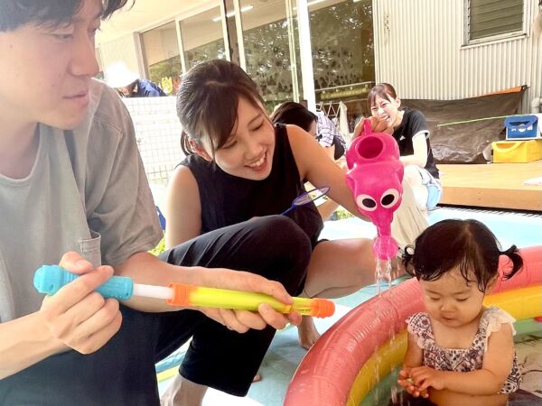 水遊びはサイコー　ちびっこクラブ1日目